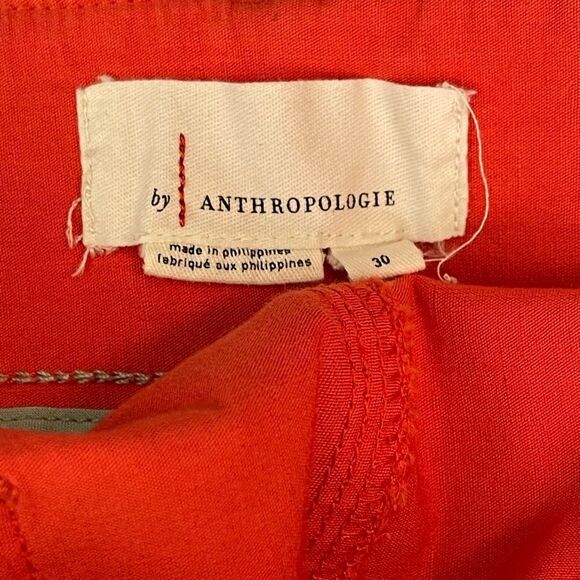 Anthropologie High Waist short in Red 30 - Picture 6 of 9